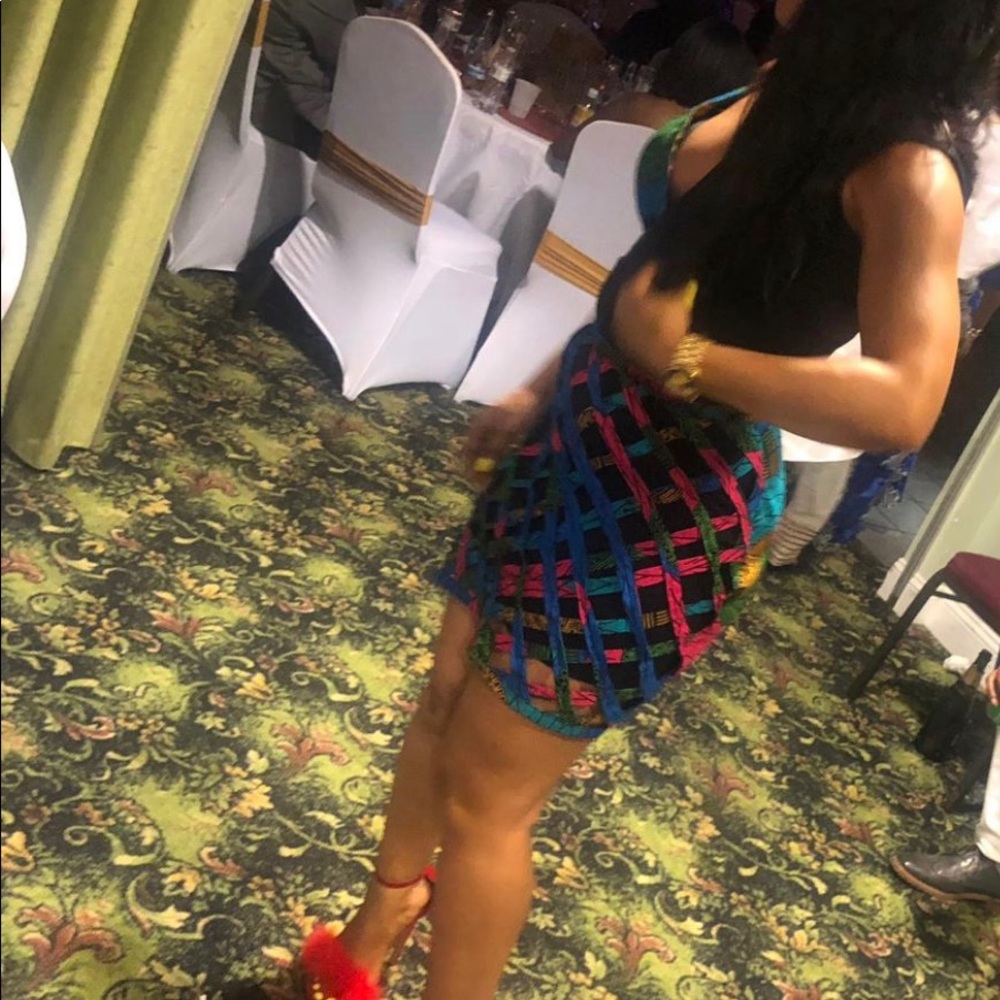 2 piece African print dress.